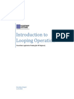 Introduction To Looping Operation: Visual Basic Application Training (For RF Engineer)