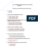 PREGUNTAS PARA EL EXAMEN DE INTRODUCCION A LAS CIENCIAS JURIDICAS. Modificado