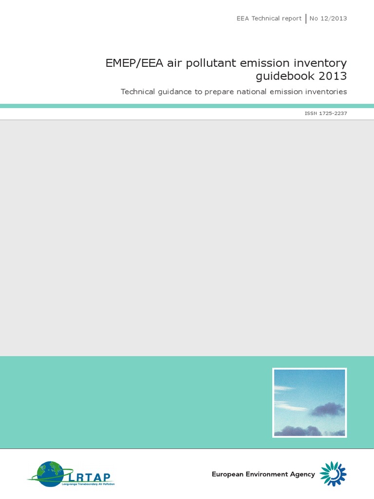 EMEP-EEA Air Pollutant Emission Inventory Guidebook - 2013 | PDF ...