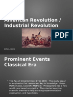 American Revolution / Industrial Revolution