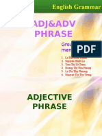 Adj&Adv Phrase: English Grammar