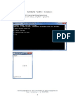 Variables y Operaciones Java