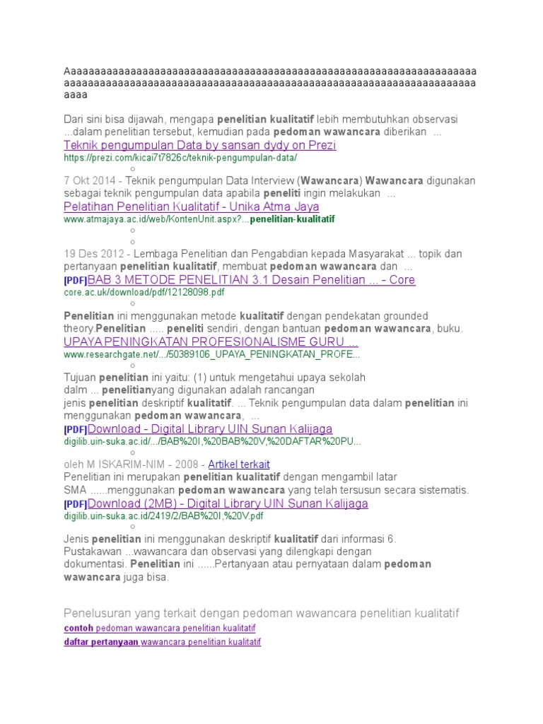 Analisis Pedoman Wawancara Docx