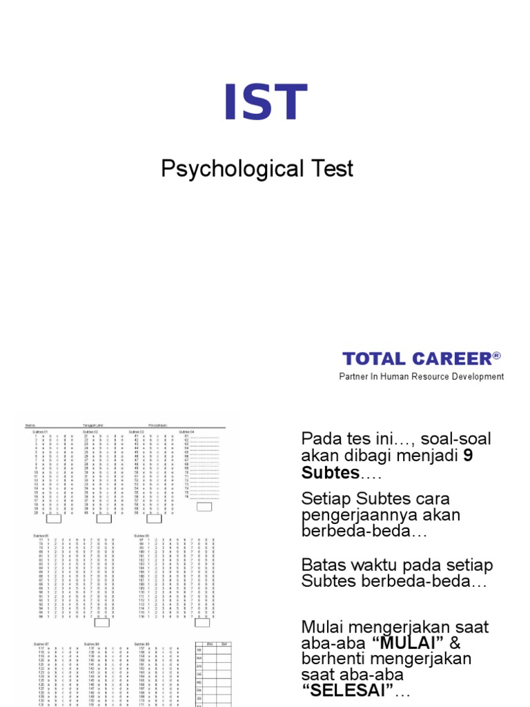 Presentation Instruksi Tes Ist