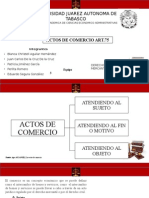 Actos de Comercio