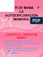 Cáncer de Mama y Autoexploración