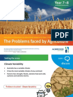 The Problems faced by Agriculture