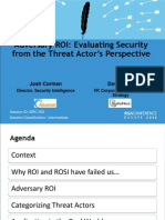 Adversary ROI: Evaluating Security From The Threat Actor's Perspective