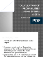 Calculation of Probabilities Using Events (Sets) eventos en probabilidad