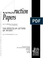 The Effects of Letters of Intent