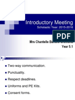 Introductory Meeting