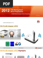 Huawei Af23 4g Modem Router Lte Sharing Dock Specifications and Applications