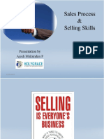 Sales Process & Selling Skills: Presentation by Ajesh Mukundan P