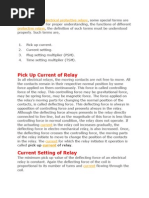 During Study of Electrical Protective Relays