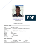 Curriculum Vitae: Rean Mart B. Padao