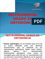 Instrumental Usado en Ortodoncia