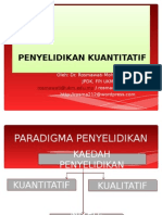 PY6283 Kaedah Penyelidikan - Kuantitatif Dr. Rosmawati 2015