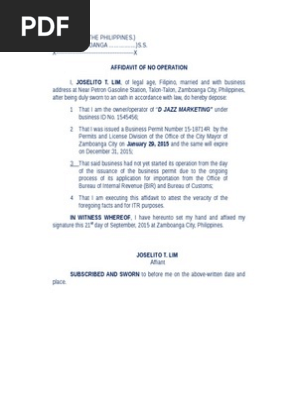 Affidavit