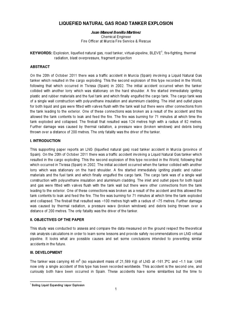 Safety 4 | PDF | Liquefied Natural Gas | Explosion