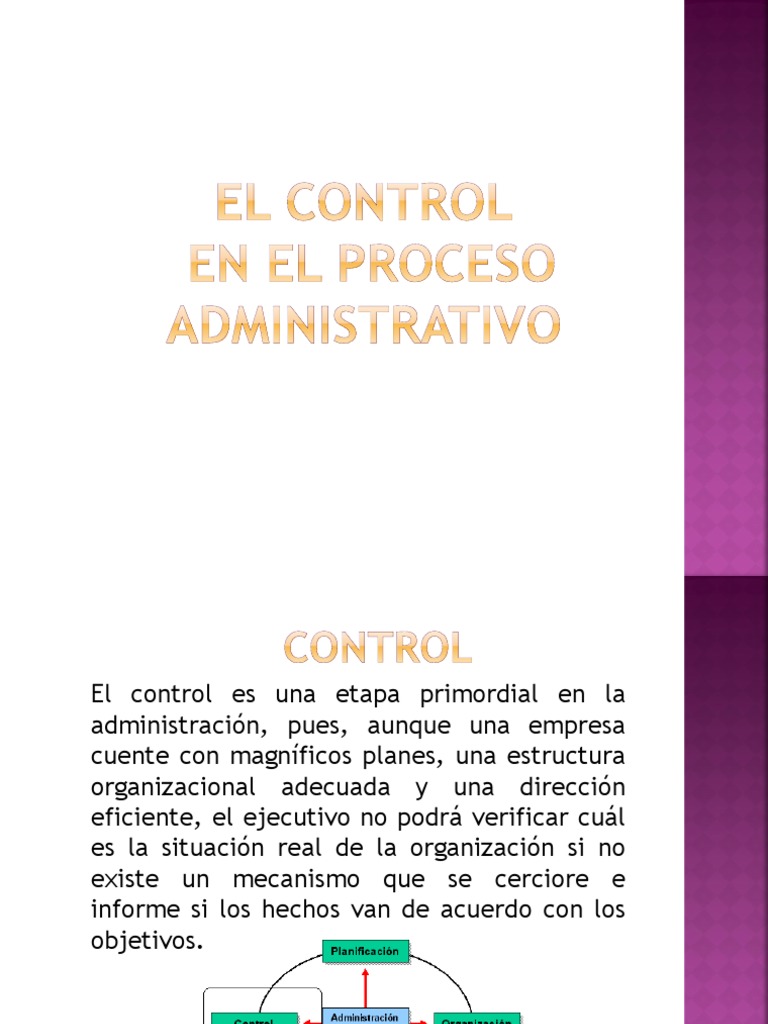 Principios De Control En El Proceso Administrativo – NZLS