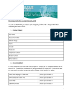 Seafair Booking Form Paper Version