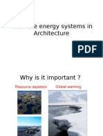 Alternate Energy Systems in Architecture