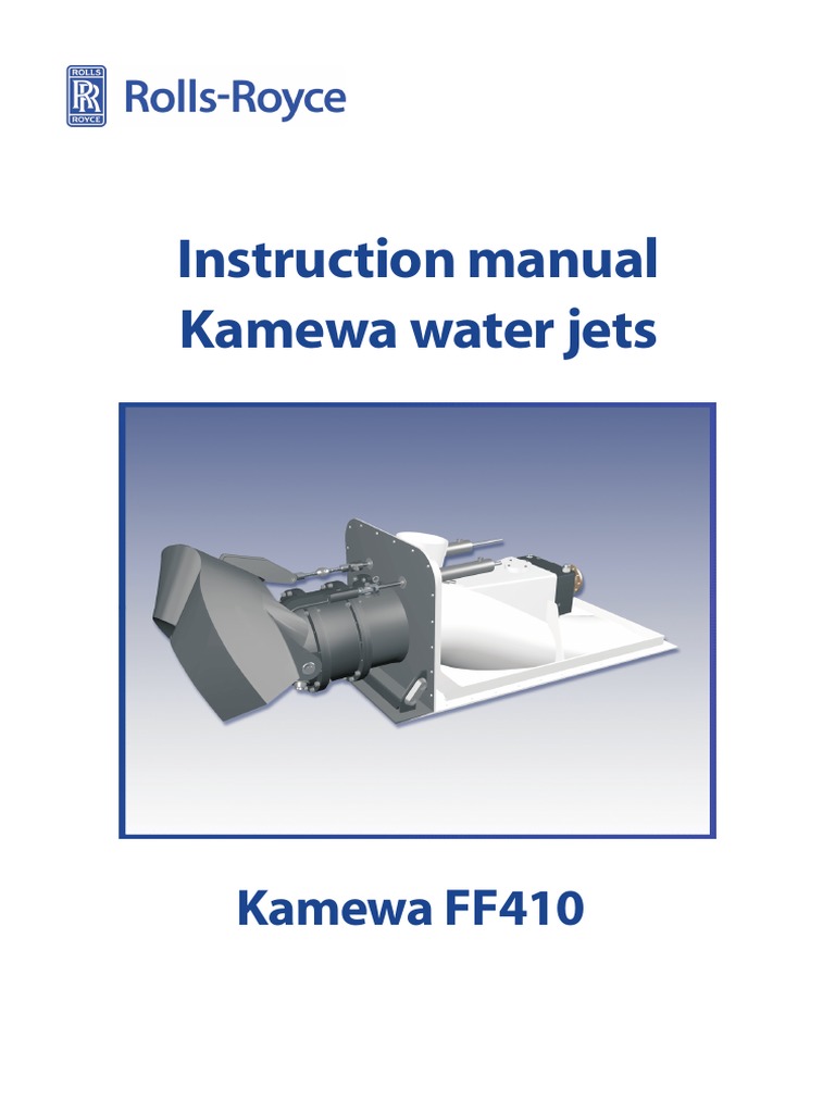 Manual For Waterjet FF410 PDF Jet Engine Manual Transmission