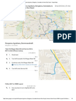 Roopena Agrahara, Bengaluru, Karnataka To Hennur Bus Depot - Google Maps