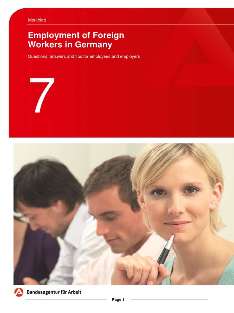 Employment Regulations for Foreign Workers in Germany | PDF | Travel ...