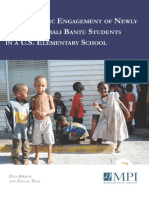 The Academic Engagement of Newly Arriving Somali Bantu Students in A U.S. Elementary School