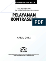 Laporan Hasil Pelayanan Kontrasepsi Apr Laporan Hasil Pelayanan Kontrasepsi April 2012il 2012