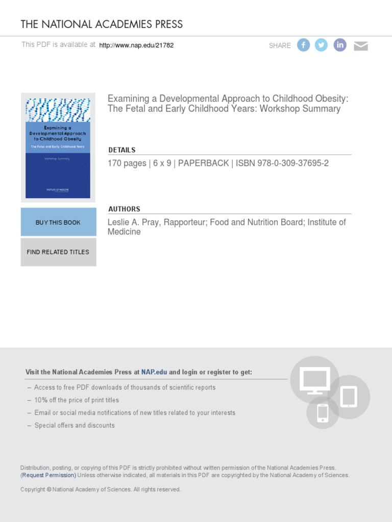 Examining A Developmental Approach To Childhood Obesity | PDF ...