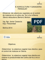 Efectividad de coberturas vegetales en el control de malezas y producción de Stevia
