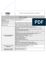 Matriz de Cargos Digitador Contable