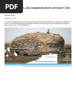 Maremoto Cabo Verde 73000 Anos Atrás