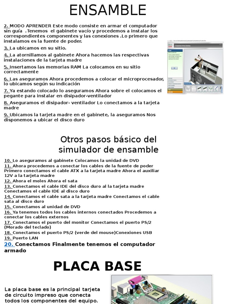 Simulador de Ensamble | PDF | Hardware de la computadora | Ingeniería ...
