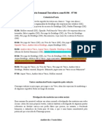 2º Relatório Semanal Torcedores.com 01.06 - 07.06