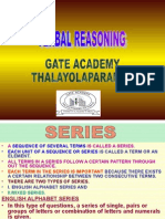 Verbal Reasoning - Series