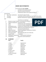 Botany Excel 5 Taxonomy and Systematics