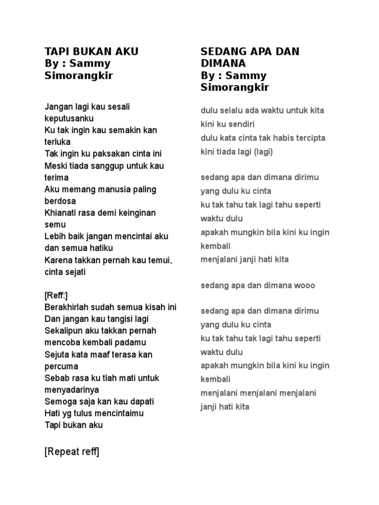 Tapi Bukan Aku Pdf