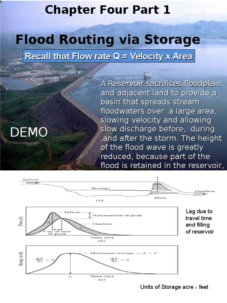Lecture 15u Flood Routing 1 Discharge (Hydrology) Flood