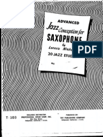 Advanced Jazz Conception For Saxophone