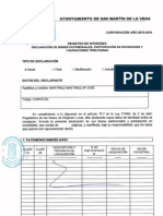 Declaración de bienes de M. Jose Martínez Martínez