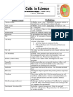 Cells Study Guide