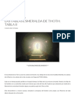 02 LAS TABLAS ESMERALDA DE THOTH - TABLA II - Templo Del Sol PDF