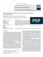 Renewable Hydrogen Production a Technical Evaluation Based on Prodess Simulation