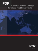 Advanced concept for waste-fired power plants