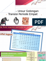 Unsur - Unsur Golongan Transisi Periode Empat