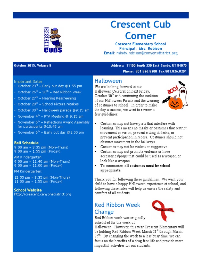 Crescent Cub Corner 8 | PDF | Social Science | Wellness