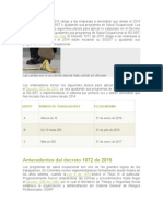 Analisis Decreto 1072 de 2015 